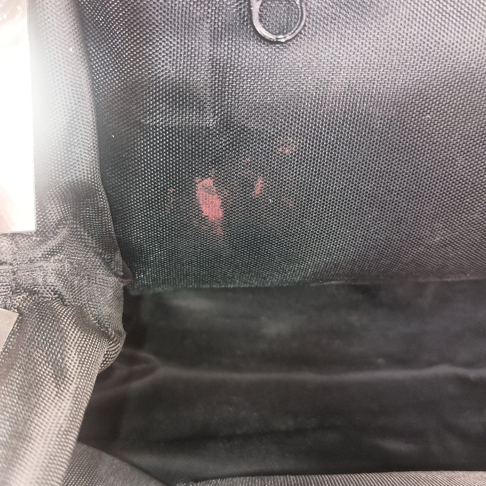Wilsons leather Black Patent Crinkle Satchel‎ Purse SKUCH127 - Picture 6 of 6